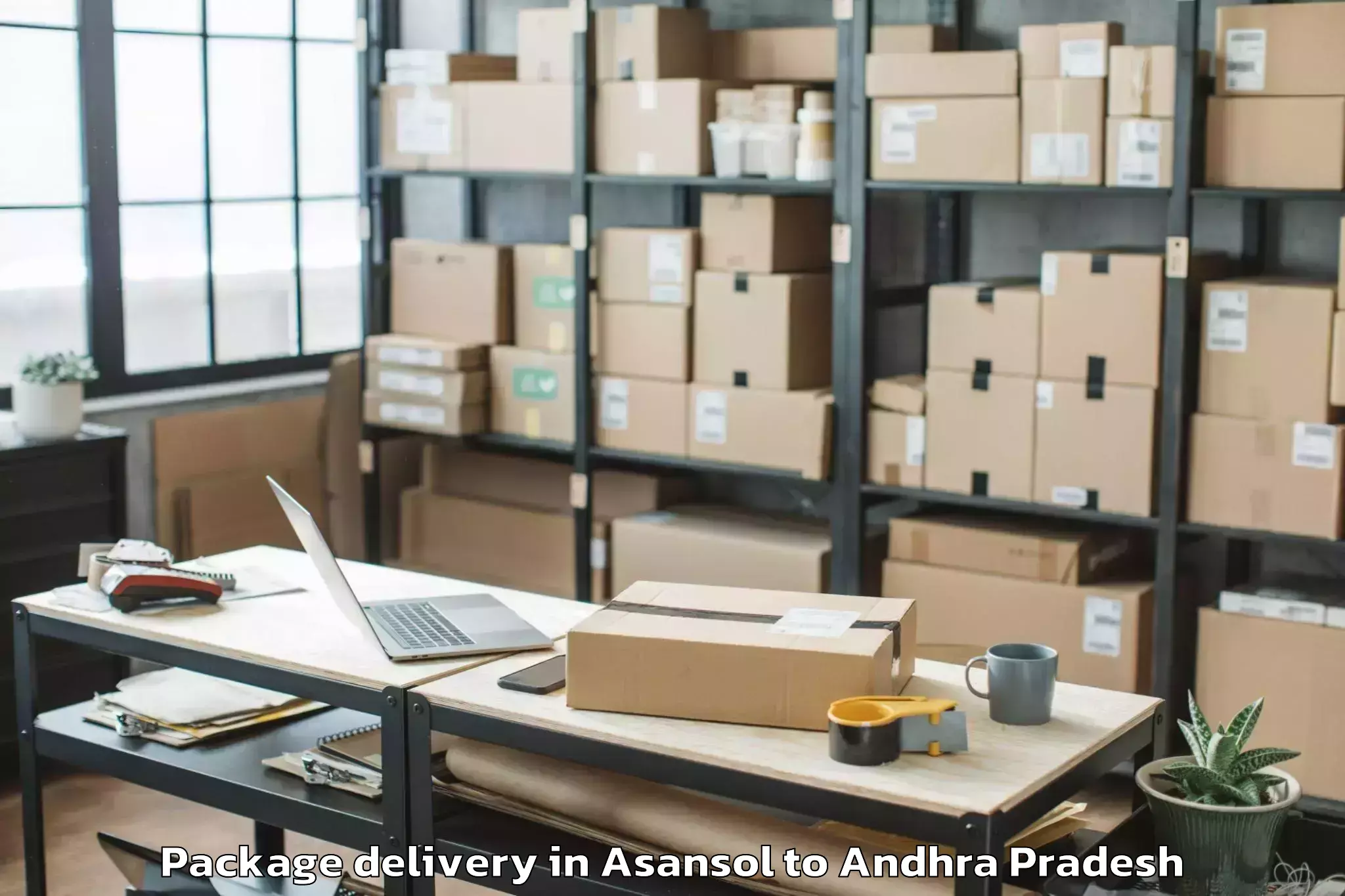 Easy Asansol to Etcherla Package Delivery Booking